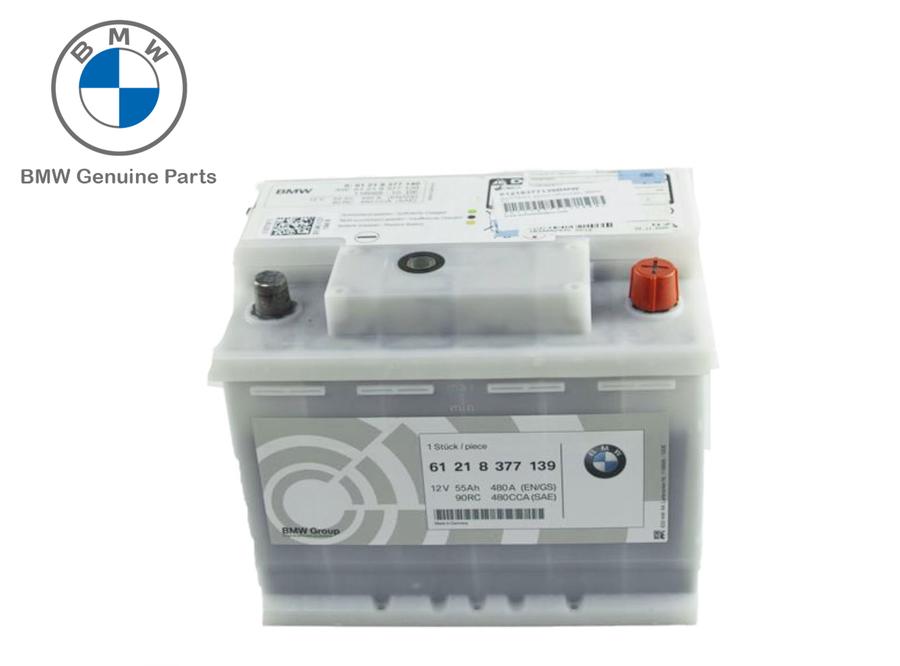 61218377139_A Original BMW E30 Accu Battery 55Ah Aki 61218377139 - Image 1