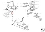 BMW E36 Chrome Line Curved Frame Bingkai Tombol Power Window Belakang - Image 4