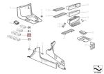 BMW E36 Chrome Line Frame Bingkai Tombol Power Window Depan KIRI - Image 5