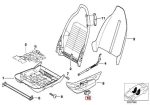 BMW E36 Z3 Cover Tombol Electric Seat Jok Elektrik 61318410677 - Gambar 4