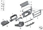 BMW F25 X3 F26 X4 Cover Panel Trim Kolom Stir Kemudi Atas 61319201730 - Gambar 4