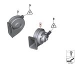 Original BMW E53 X5 Horn Klakson Nada Tinggi , High pitch - Gambar 6