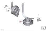 Original BMW E89 Z4 Horn Klakson Nada Tinggi , High pitch 61337191718