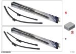Original BMW G12 G30 G31 Waterblade Retrofit Kit Wiper Spray Nozzle Wiper dengan Sistem Semprotan Air - Image 5