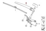 Original BMW E70 X5 Wiper Arm Lengan Wiper Kaca Belakang - Image 6
