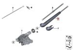 Original BMW F25 X5 Wiper Arm Lengan Wiper Kaca Belakang - Image 4