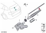 Original BMW G07 X7 Wiper Karet Penghapus Kaca Belakang Mobil - Image 5