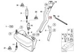 Original BMW E65 E66 Filler Pipe Selang Pipa Tabung Tangki Air Wiper - Image 5