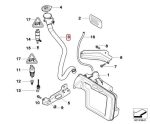 BMW E60 E61 E63 E64 Filler Pipe Selang ke Tabung Tangki Air Wiper - Image 3