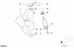 Original BMW E39 Tabung Tangki Air Wiper Fluid Washer Reservoir - Image 5
