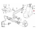 Original BMW E34 E32 Tabung Tangki Air Wiper Fluid Washer Container 8L 8 Liter 61671384263 - Image 5