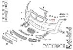 Original BMW E93 M Headlamp Washer Nozzle Tutup Cover KANAN - Image 4