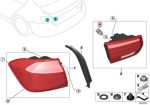 BMW F30 F80 M3 LCI Bulb Socket Bohlam Lampu Belakang Mundur H21W - Image 5