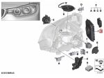 Original BMW F30 F31 LCI Facelift Modul Lampu DRL LED SET 63117419615 - Image 6