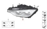 HELLA BMW F30 LCI Facelift Headlamp Lampu Depan LED KANAN 63117419632 - Gambar 3
