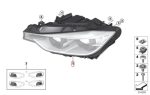 HELLA BMW F30 LCI Facelift Headlamp Lampu Depan LED KANAN 63117419632 - Gambar 4