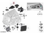 Original BMW F48 X1 PRE-LCI Modul Lampu DRL LED SET KIRI 63117428791 - Image 4
