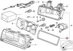 Original BMW E36 Headlights Seal Gasket Karet Sambungan Lampu Depan - Image 4