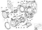 Original BMW E34 Mika Kaca Lampu Depan Low Beam KIRI 63121391333 - Image 5
