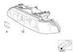 Original BMW E39 LCI Facelift Xenon Headlight Lampu Depan KIRI - Image 3