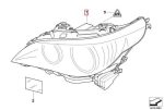 Original BMW E60 Lampu Depan Bi-Xenon Xenon Headlamp KIRI - Image 3