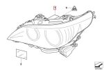 Original BMW E60 Lampu Depan Bi-Xenon Xenon Headlamp KANAN - Image 3