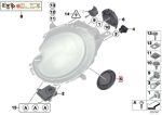 MINI R55 R56 R57 R58 R59 R60 R61 Cover Tutup Belakang Lampu Low Beam - Image 5