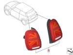 Original MINI F55 F56 F57 Union Jack Retrofit Kit Lampu Belakang - Image 5