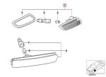 Original BMW E36 Z3 Lampu Sen Fender Samping KANAN - Putih / Clear - Image 4