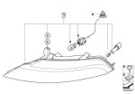 Original BMW E63 E64 Lampu Sen Putih Depan KIRI 63137165805 - Image 3