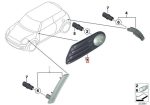 Original MINI Cooper S R55 R56 R57 R58 R59 LCI Lampu Sen Fender KANAN - Image 5