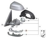 Original BMW F15 X5 F16 X6 Lensa Mika Kaca Lampu Sen Spion KIRI - Image 5