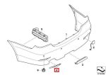 Original BMW E60 Rear Bumper Reflector Mata Kucing Belakang KIRI - Gambar 4