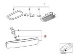 Original BMW E36 Z3 Lampu Sen Bemper Depan KIRI - Orange - Image 5