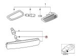 Original BMW E36 Z3 Lampu Sen Bemper Depan KANAN - Putih Bening - Image 5