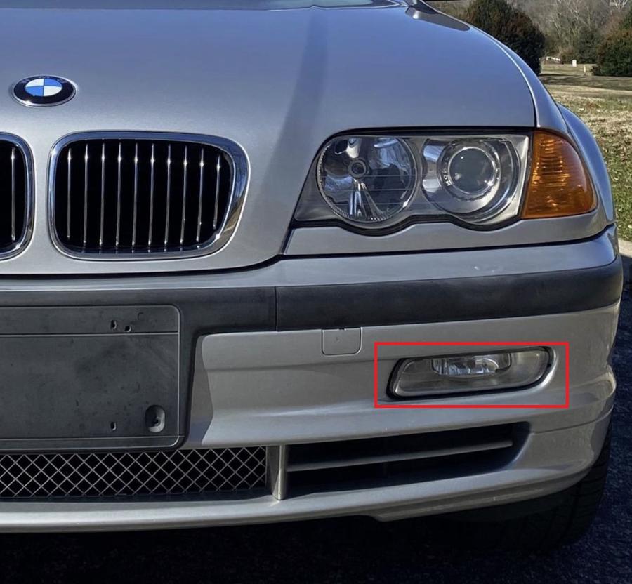 63176908283_A Original BMW E46 330i Titan Bumper Fog Light Lampu Kabut Depan KIRI 63176908283 - Image 1