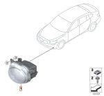 Original BMW F10 LCI Lampu Kabut LED Fog Lamp KANAN 63177311294 - Image 5