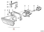 HELLA BMW E34 LCI Facelift Lampu Kabut Fog Lamp KANAN 63178360942 - Image 4
