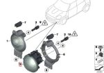 Original MINI R60 R61 Lampu Kabut Fog Light with position light - Image 5