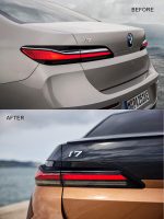 Original BMW G70 i7 Shadowline Black Line Stoplamp Lampu Rem Belakang - Image 4