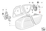 Original BMW E90 Lampu Bohlam Mundur Belakang Sisi Bagasi KANAN - Gambar 4