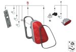 Original MINI R50 R52 R53 Tail Light Lampu Belakang Sen Putih KIRI - Image 6