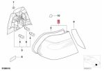BMW E46 Coupe Cabrio PRE-LCI Lampu Belakang Sen Putih Sisi Luar KIRI - Image 5