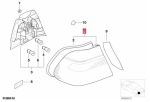 BMW E46 Coupe Cabrio PRE-LCI Lampu Belakang Sen Putih Sisi Luar KANAN - Image 5
