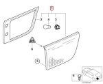 Original BMW E53 X5 Stop Lamp Lampu Belakang Sisi Dalam Bagasi KIRI - Gambar 4