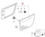Original BMW E53 X5 Stop Lamp Lampu Belakang Sisi Dalam Bagasi KANAN - Gambar 4