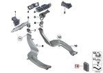 Original BMW E84 X1 Lubang Ventilasi Kabin Belakang dengan Filter - Gambar 5