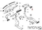 Original BMW E90 E91 E92 Cover Kisi Kisi AC Dashboard DEPAN KIRI - Image 5