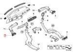 Original BMW E90 E91 E92 Cover Kisi Kisi AC Dashboard DEPAN KANAN - Image 5