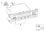 Original BMW E46 Radio Business CD Audio Head Unit 65126909883 - Gambar 3